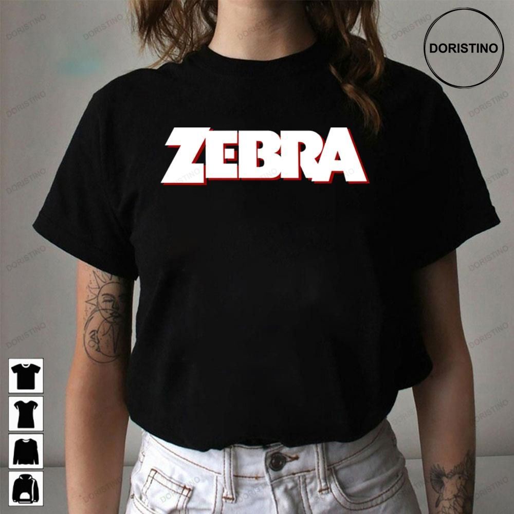 White Logo Zebra Awesome Shirts